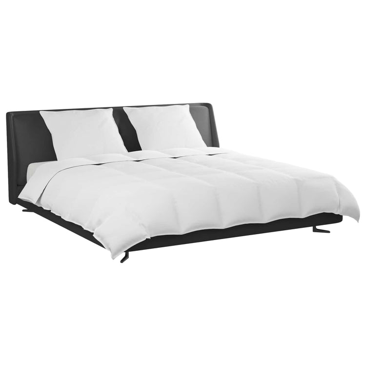Vidaxl dekbed set met kussen 3 st wit donsveertjes