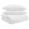 Vidaxl dekbed set met kussen 3 pcs wit donsveertjes
