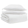 Vidaxl dekbed set met kussen 3 pcs wit donsveertjes