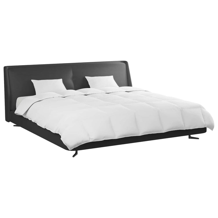 Vidaxl dekbed set met kussen 3 st wit donsveertjes