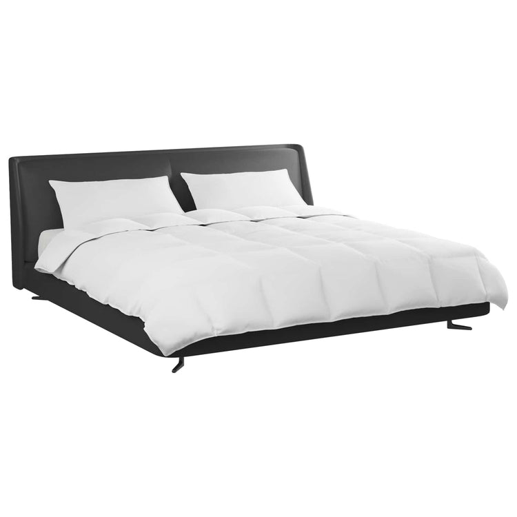 Vidaxl dekbed set met kussen 3 st wit donsveertjes