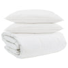 Vidaxl dekbed set met kussen 3 pcs wit donsveertjes