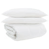 Vidaxl dekbed set met kussen 3 pcs wit donsveertjes