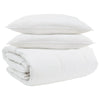 Vidaxl dekbed set met kussen 3 pcs wit donsveertjes