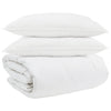 Vidaxl dekbed set met kussen 3 pcs wit donsveertjes