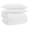 Vidaxl dekbed set met kussen 3 pcs wit donsveertjes