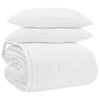 Vidaxl dekbed set met kussen 3 pcs wit donsveertjes