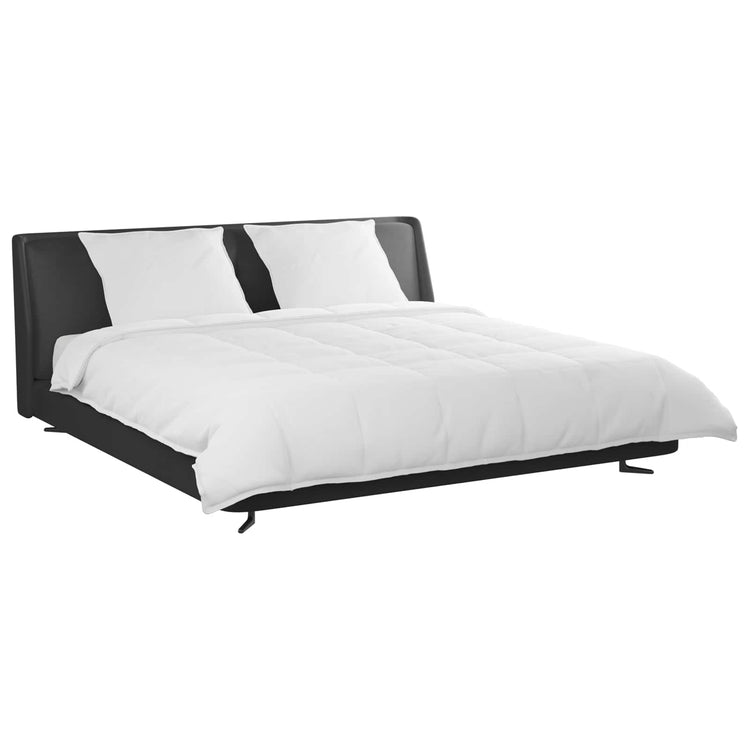 Vidaxl dekbed set met kussen 3 st wit donsveertjes