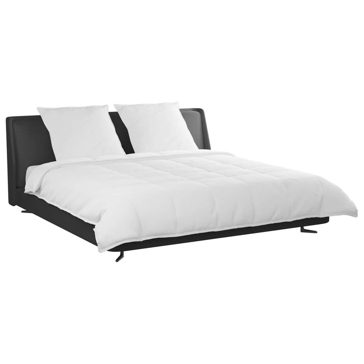 Vidaxl dekbed set met kussen 3 st wit donsveertjes