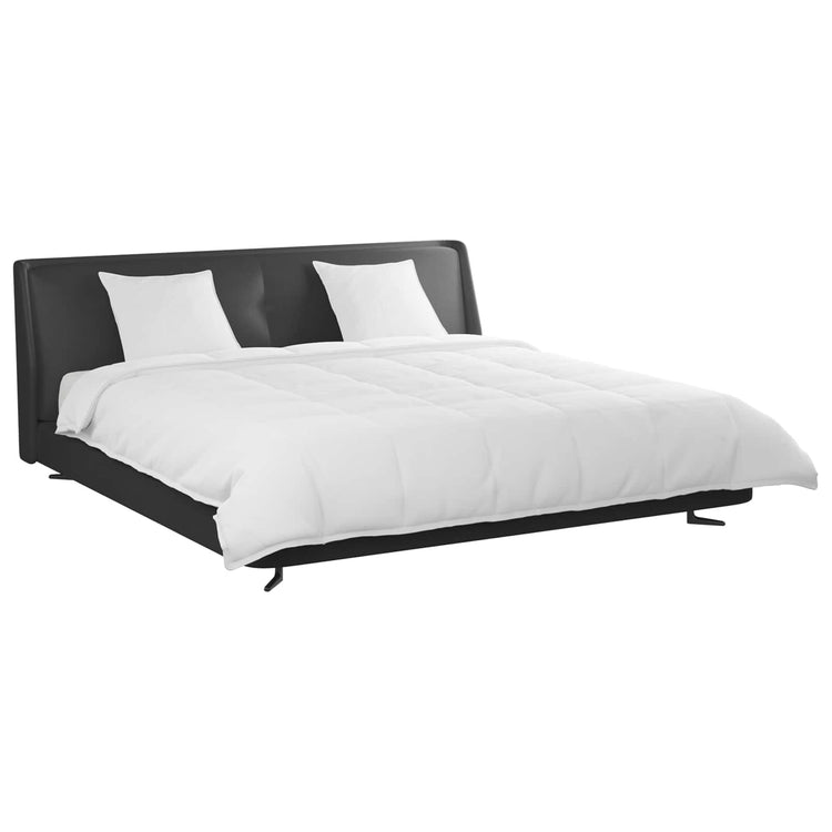 Vidaxl dekbed set met kussen 3 st wit donsveertjes