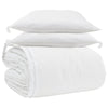 Vidaxl dekbed set met kussen 3 pcs wit donsveertjes