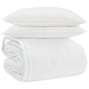 Vidaxl dekbed set met kussen 3 pcs wit donsveertjes