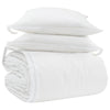 Vidaxl dekbed set met kussen 3 pcs wit donsveertjes