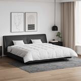Vidaxl dekbed set met kussen 3 pcs wit donsveertjes - afbeelding 1