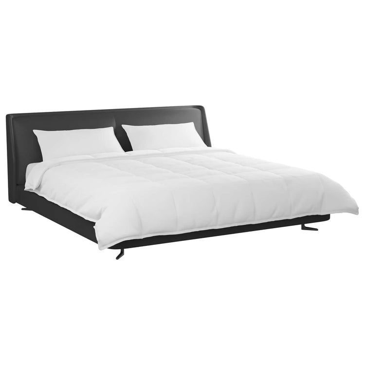 Vidaxl dekbed set met kussen 3 st wit donsveertjes