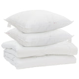 Vidaxl dekbed met kussen 3 pcs wit microfibre - afbeelding 2