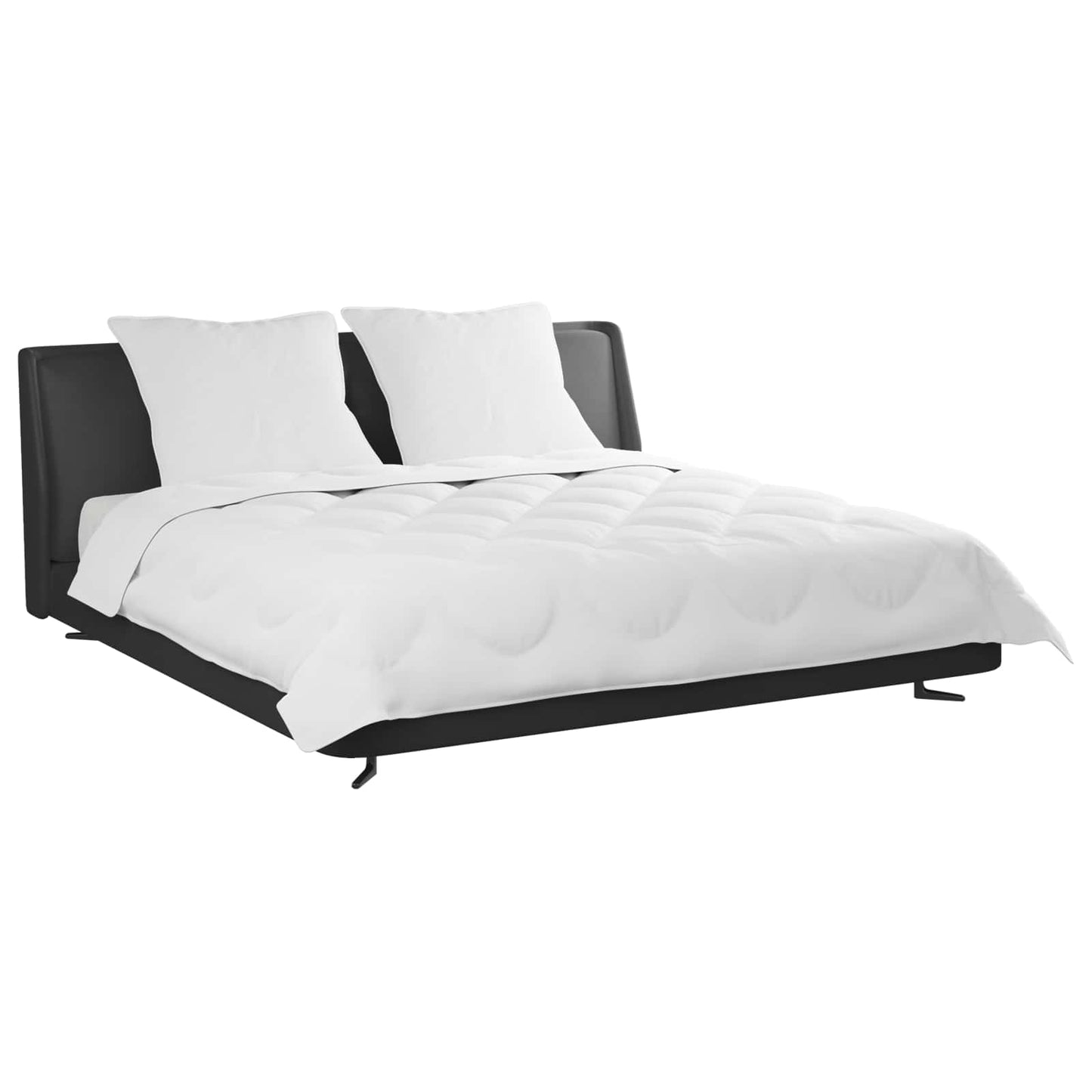 Vidaxl dekbed met kussen 3 pcs wit microfibre