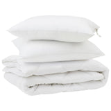 Vidaxl dekbed met kussen 3 st wit microfibre - afbeelding 2