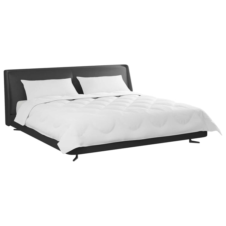 Vidaxl all-season dekbed met kussen 3 st wit microvezel
