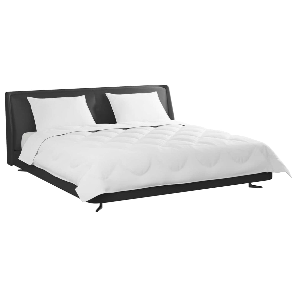 Vidaxl all-season dekbed met kussen 3 pcs wit microvezel