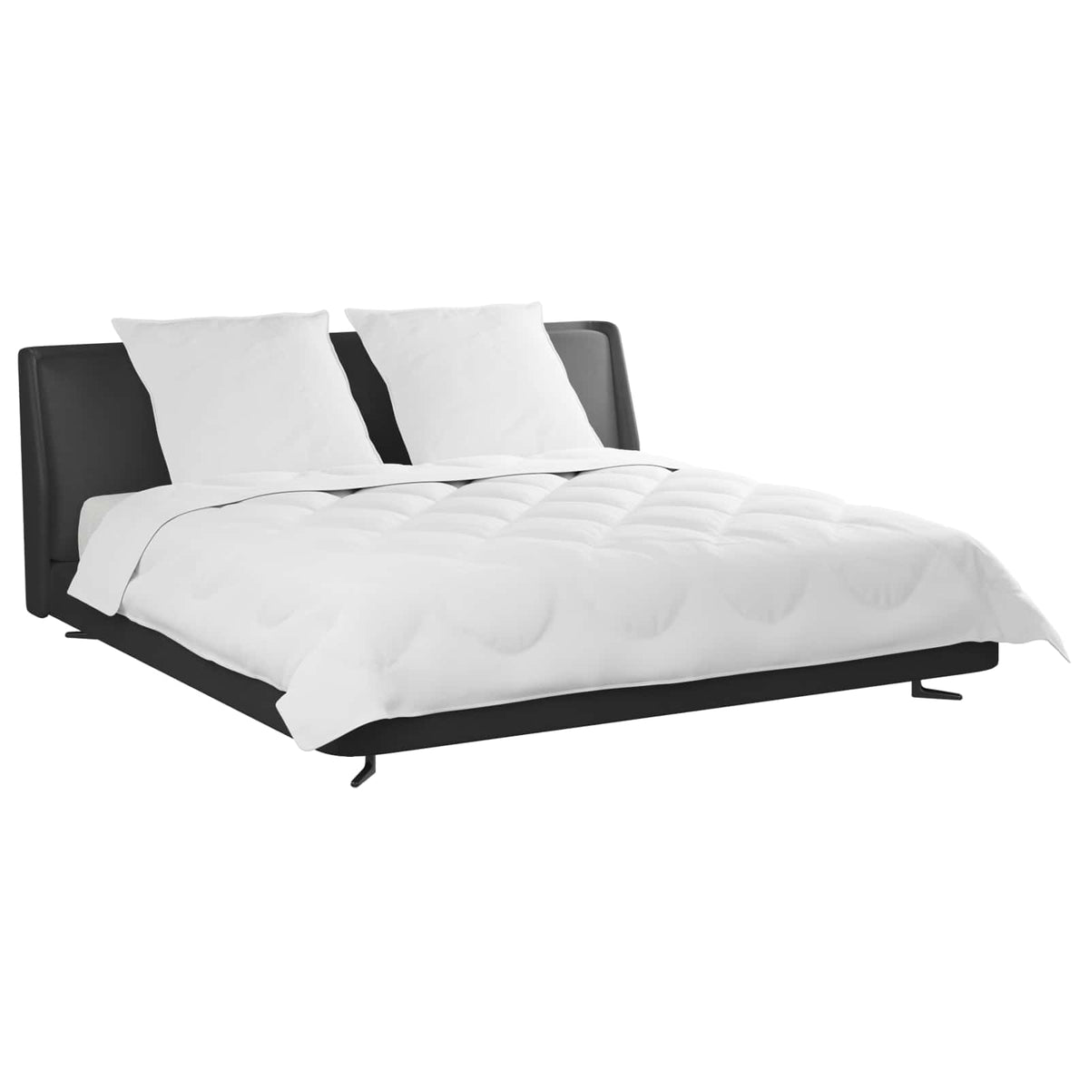 Vidaxl all-season dekbed met kussen 3 pcs wit microvezel
