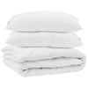 Vidaxl dekbed met kussen 3 pcs wit microvezel