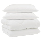 Vidaxl winter dekbed met kussen 3 pcs wit microvezel - afbeelding 2