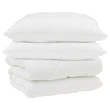 Vidaxl winter dekbed met kussen 3 st wit microvezel - afbeelding 2
