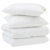 Vidaxl winter dekbed met kussen 3 pcs wit microvezel