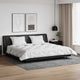 Vidaxl dekbed met kussens 3 pcs wit microfiber en dons feather