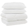 Vidaxl dekbed met kussens 3 pcs wit microfiber en dons feather