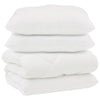 Vidaxl dekbed met kussens 3 pcs wit microfiber en dons feather