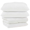 Vidaxl dekbed met kussens 3 pcs wit microfiber en dons feather
