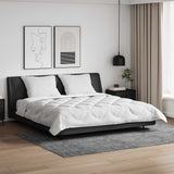 Vidaxl dekbedset met kussen 3 st wit microvezel - afbeelding 1