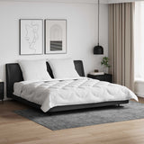 Vidaxl dekbedset met kussen 3 st wit microvezel - afbeelding 1