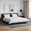 Vidaxl dekbed set met kussen 3 pcs wit microfiber en dons feather