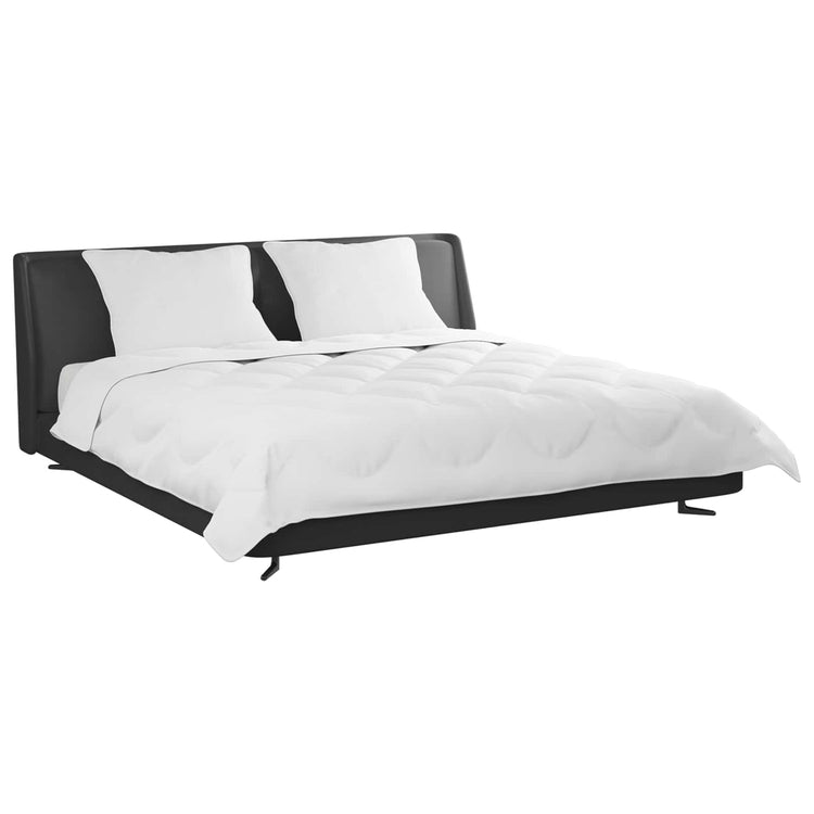 Vidaxl dekbedset met kussen 3 st wit microvezel