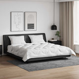 Vidaxl dekbedset met kussen 3 st wit microvezel - afbeelding 1