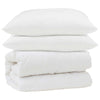 Vidaxl dekbed set met kussen 3 pcs wit microfiber en dons feather