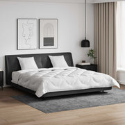 Vidaxl dekbed met kussens met kussen 3 st wit microvezel - afbeelding 1