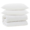 Vidaxl dekbed met kussens met kussen 3 pcs wit microvezel
