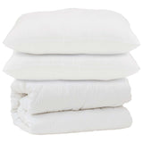 Vidaxl dekbed met kussen 3 st wit microfibre - afbeelding 2
