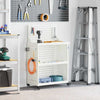 Vidaxl gereedschapswagen wit 65 x 35 x 111 cm koudgewalst staal
