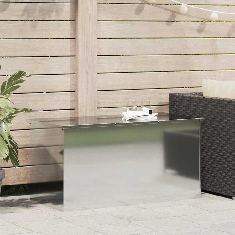 Vidaxl tuinkussenopbergdoos gegalvaniseerd staal 100 x 50,5 x 50 cm