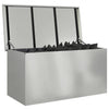 Vidaxl buitenopslagdoos zilver 100 x 50,5 x 50 cm staal