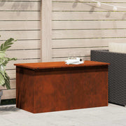 Vidaxl tuinkussenopbergdoos gegalvaniseerd staal 100 x 50,5 x 50 cm - afbeelding 1