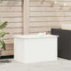 Vidaxl tuinkussenopbergdoos gegalvaniseerd staal 80 x 50,5 x 50 cm wit