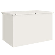 Vidaxl tuinkussenopbergdoos gegalvaniseerd staal 80 x 50,5 x 50 cm wit - afbeelding 2