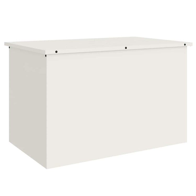 Vidaxl tuinkussenopbergdoos gegalvaniseerd staal 80 x 50,5 x 50 cm wit