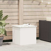 Vidaxl tuinkussenopbergdoos gegalvaniseerd staal 55 x 50,5 x 50 cm wit - afbeelding 1